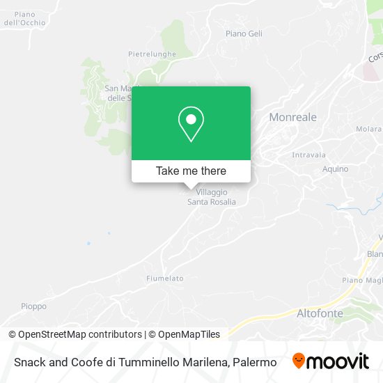 Snack and Coofe di Tumminello Marilena map