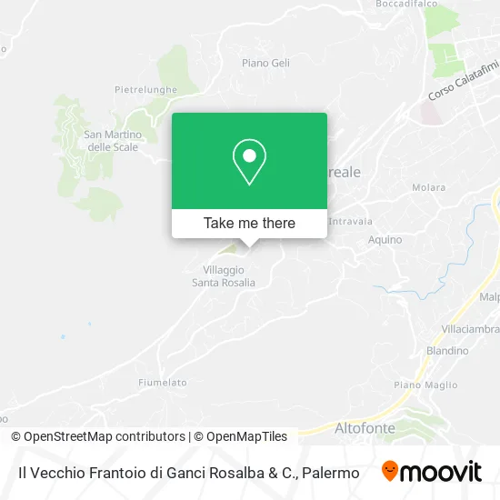 Il Vecchio Frantoio di Ganci Rosalba & C. map
