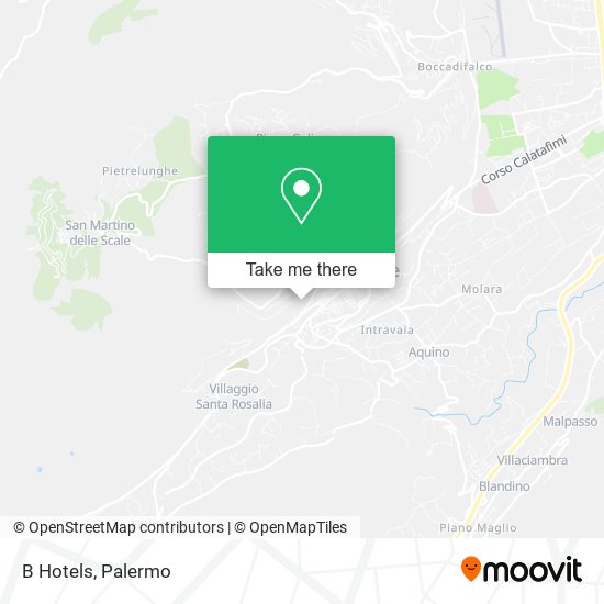 B Hotels map