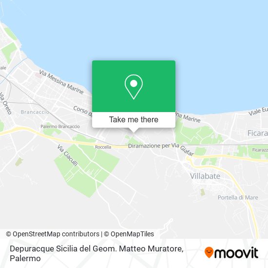 Depuracque Sicilia del Geom. Matteo Muratore map