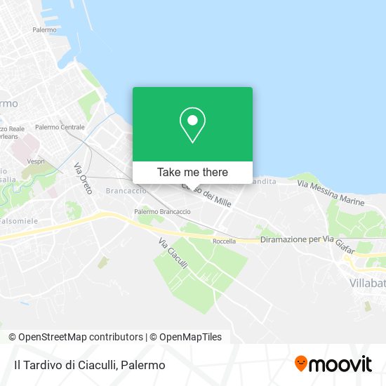 Il Tardivo di Ciaculli map