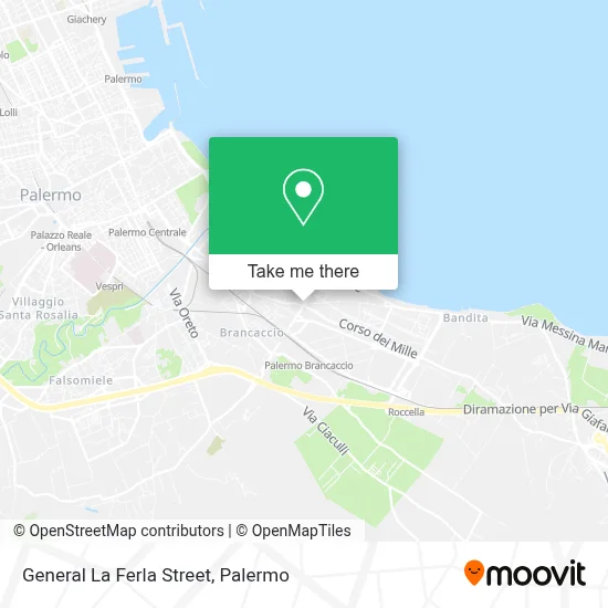 General La Ferla Street map