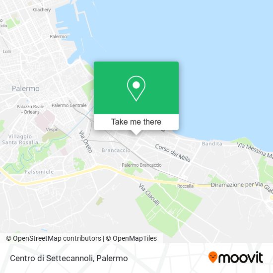 Centro di Settecannoli map
