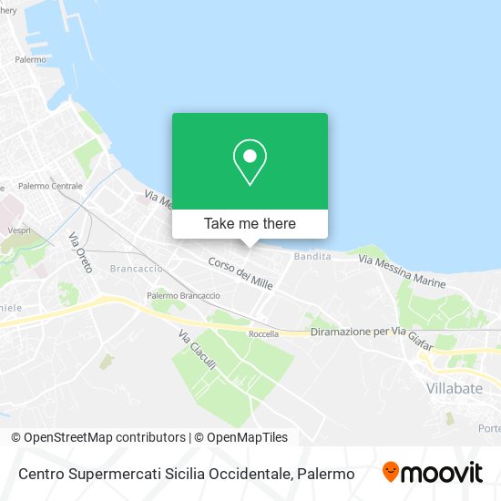 Centro Supermercati Sicilia Occidentale map