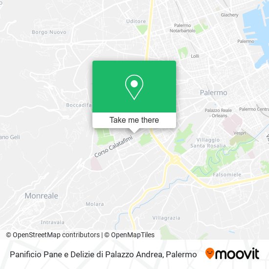 Panificio Pane e Delizie di Palazzo Andrea map