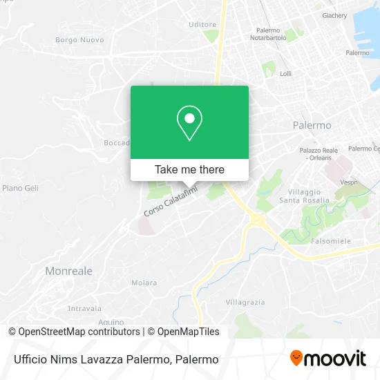 Ufficio Nims Lavazza Palermo map