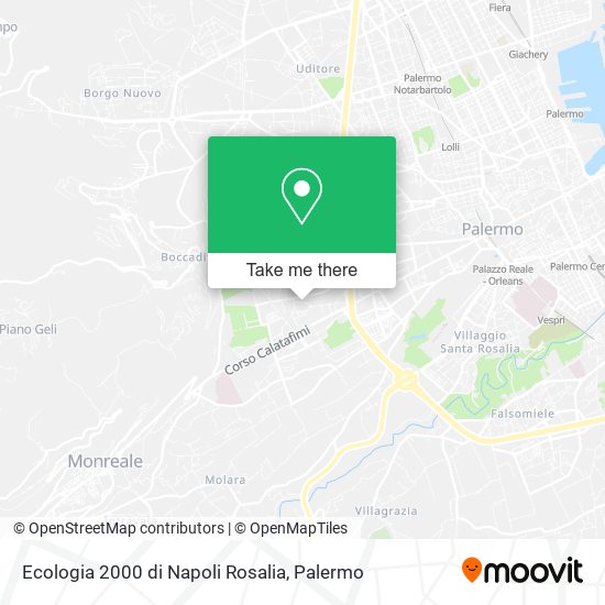 Ecologia 2000 di Napoli Rosalia map