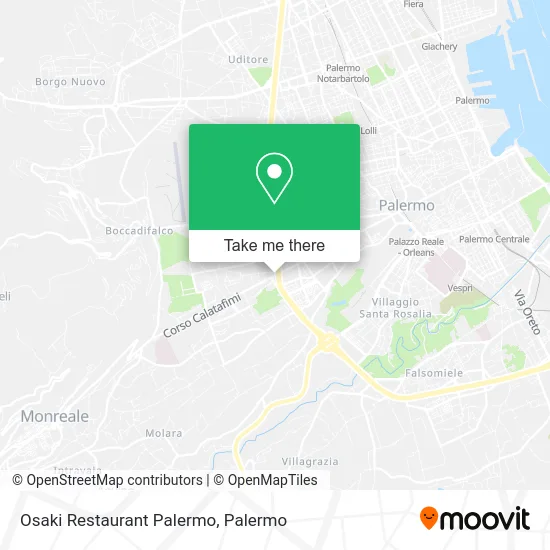Osaki Restaurant Palermo map