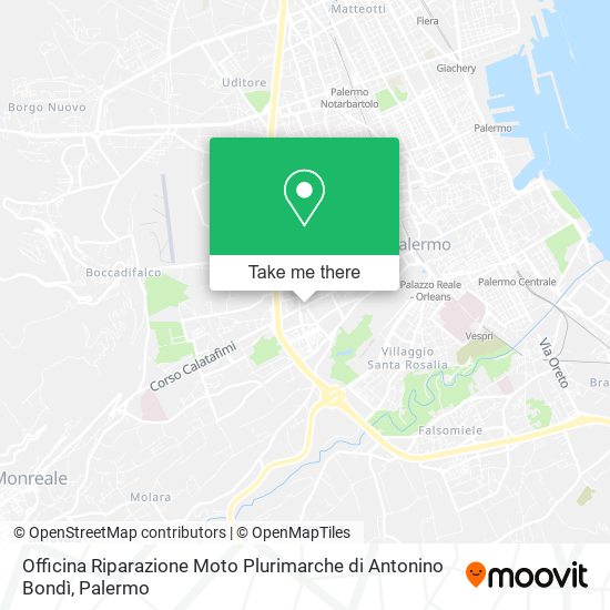 Officina Riparazione Moto Plurimarche di Antonino Bondì map