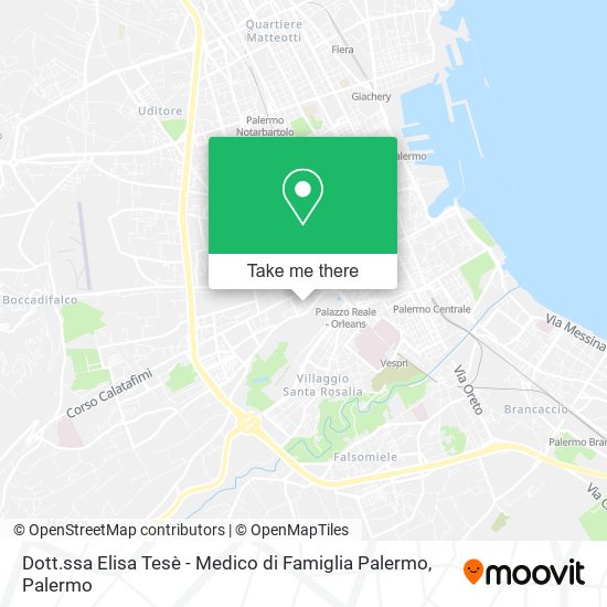 Dott.ssa Elisa Tesè - Medico di Famiglia Palermo map