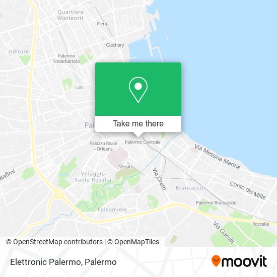 Elettronic Palermo map