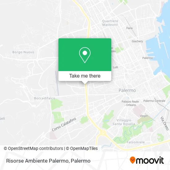 Palermo Environment Resources map