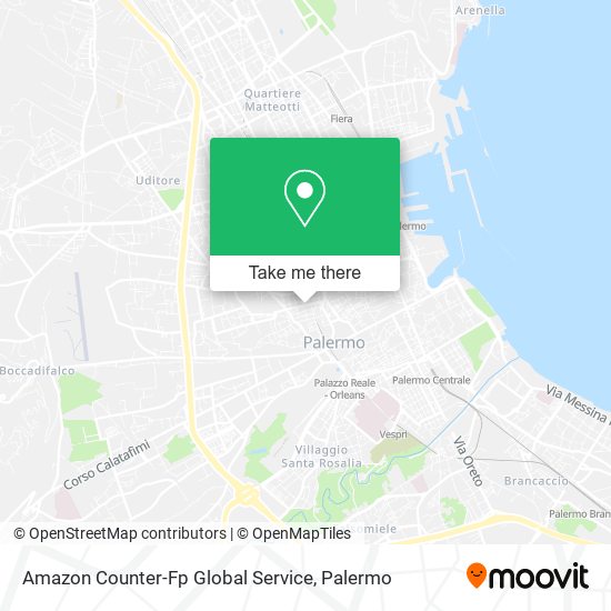 Amazon Counter-Fp Global Service map