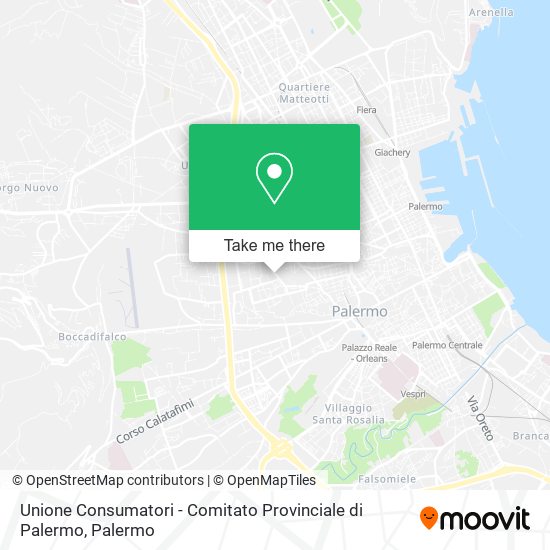 Unione Consumatori - Comitato Provinciale di Palermo map