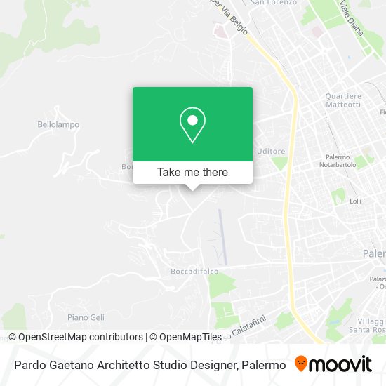 Pardo Gaetano Architetto Studio Designer map
