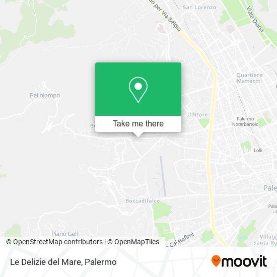 Le Delizie del Mare map