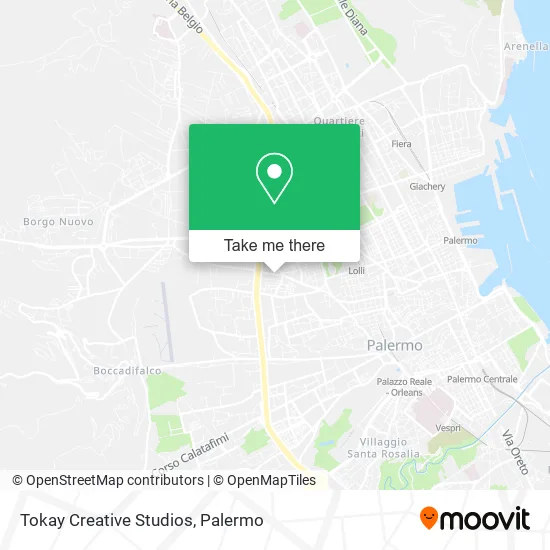 Tokay Creative Studios map