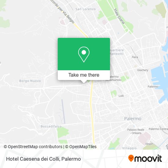 Hotel Caesena dei Colli map