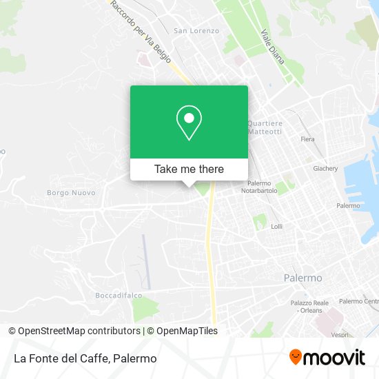 La Fonte del Caffe map