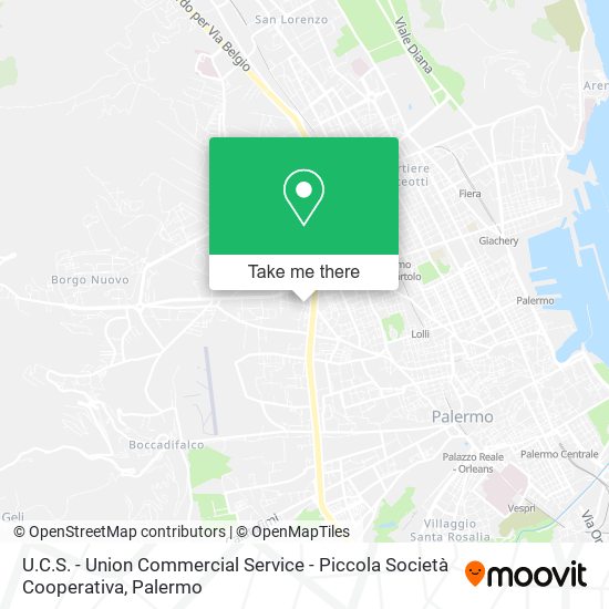 U.C.S. - Union Commercial Service - Piccola Società Cooperativa map