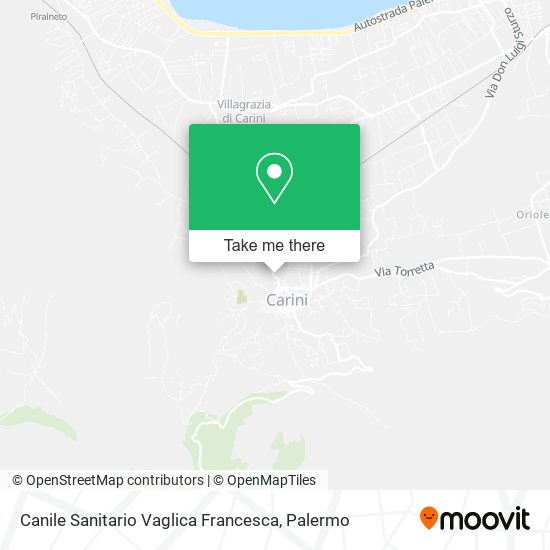 Canile Sanitario Vaglica Francesca map