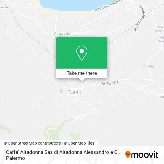 Caffe' Altadonna Sas di Altadonna Alessandro e C. map