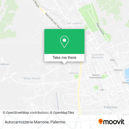 Autocarrozzeria Marrone map