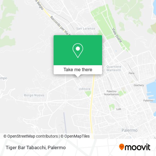 Tiger Bar Tabacchi map