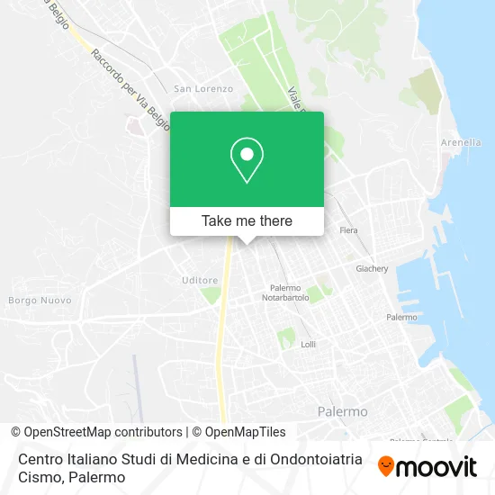 Italian Center for Medical and Dental Studies Cismo map