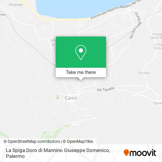 La Spiga Doro di Mannino Giuseppe Domenico map