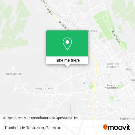 Panificio le Tentazion map