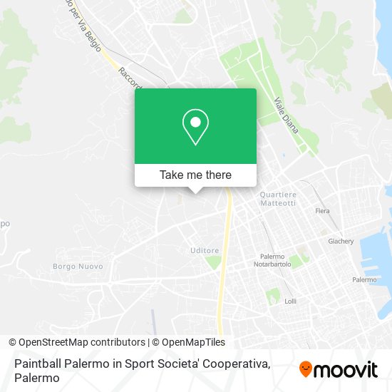 Paintball Palermo in Sport Societa' Cooperativa map