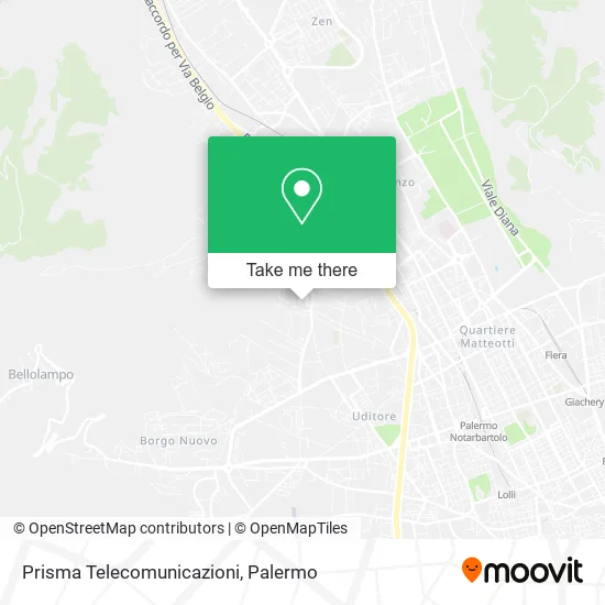 Prisma Telecommunications map