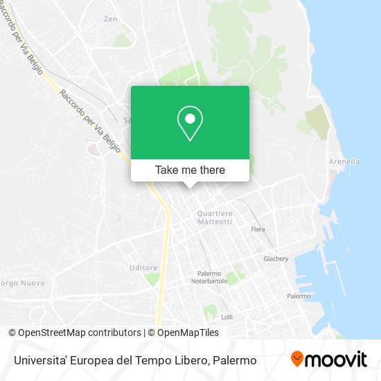 Universita' Europea del Tempo Libero map