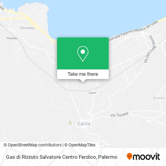 Gas di Rizzuto Salvatore Centro Ferdico map