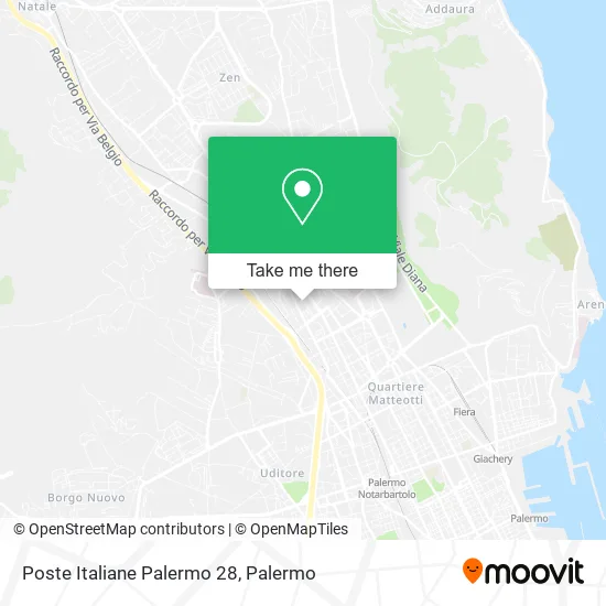 Poste Italiane Palermo 28 map