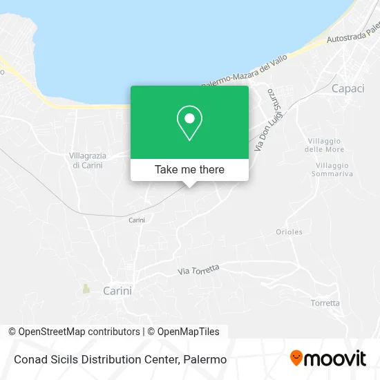 Conad Sicils Distribution Center map