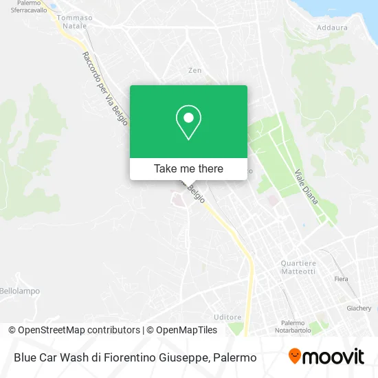 Blue Car Wash di Fiorentino Giuseppe map