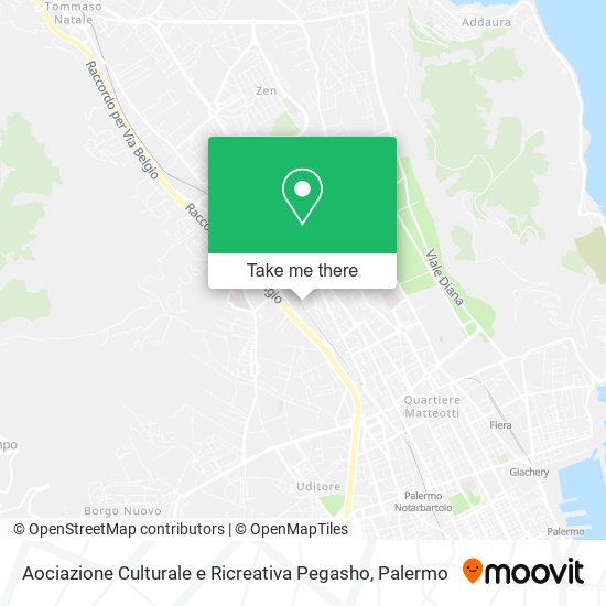 Aociazione Culturale e Ricreativa Pegasho map