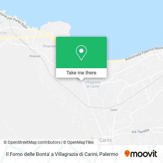 Il Forno delle Bonta' a Villagrazia di Carini map