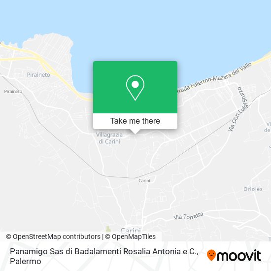 Panamigo Sas di Badalamenti Rosalia Antonia e C. map