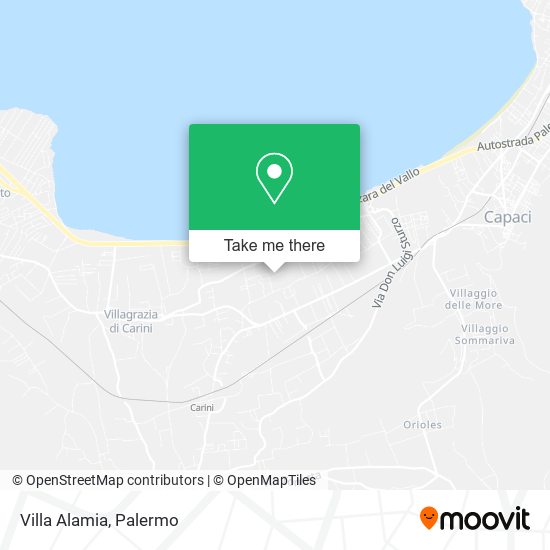 Villa Alamia map