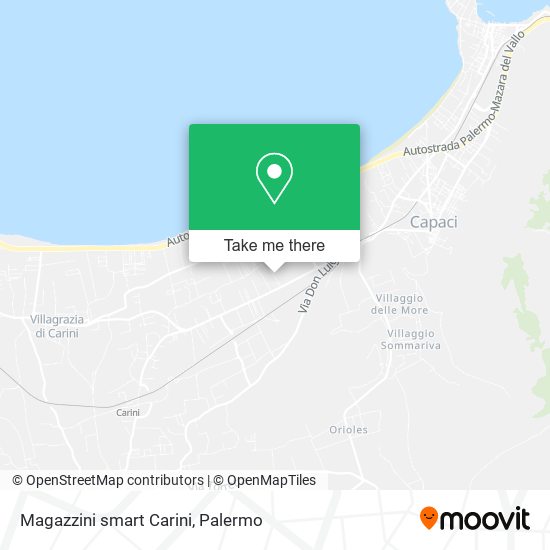 Magazzini smart Carini map