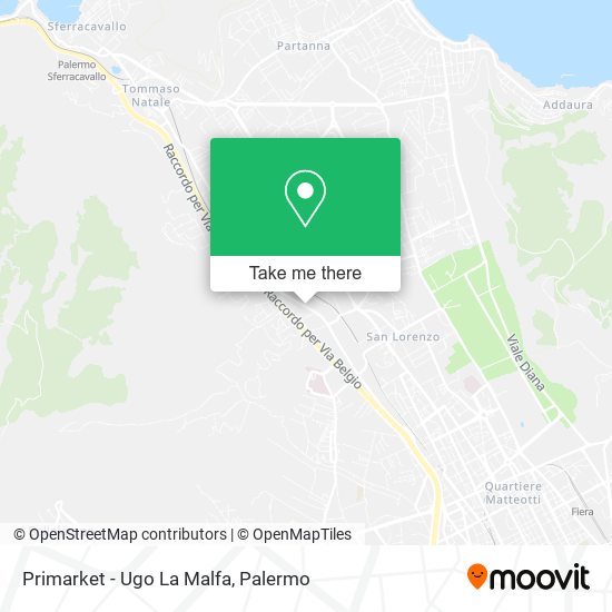 Primarket - Ugo La Malfa map