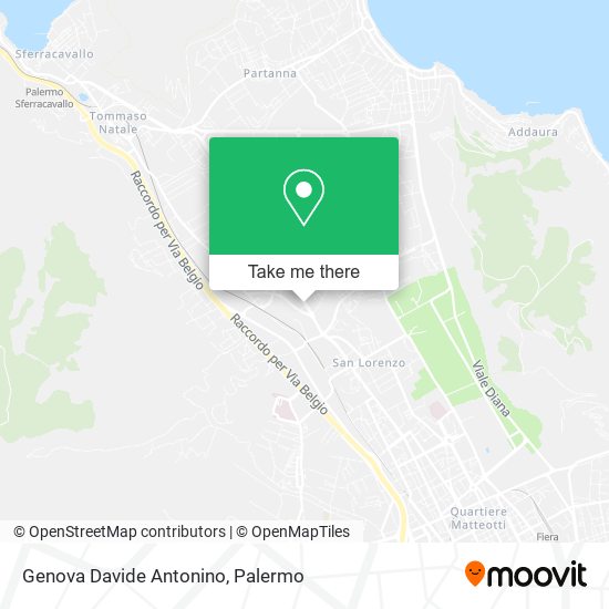Genova Davide Antonino map