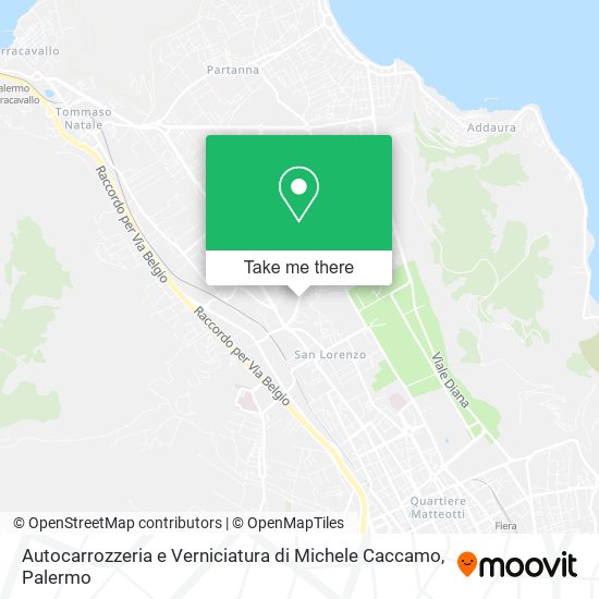 Autocarrozzeria e Verniciatura di Michele Caccamo map