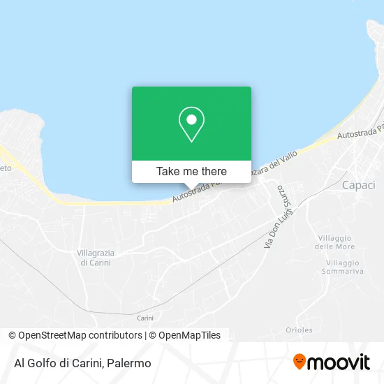 Al Golfo di Carini map