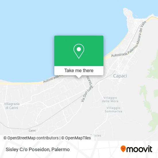 Sisley C/o Poseidon map