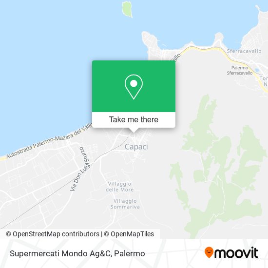 Supermercati Mondo Ag&C map