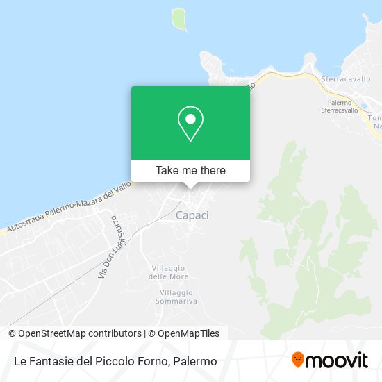 Le Fantasie del Piccolo Forno map